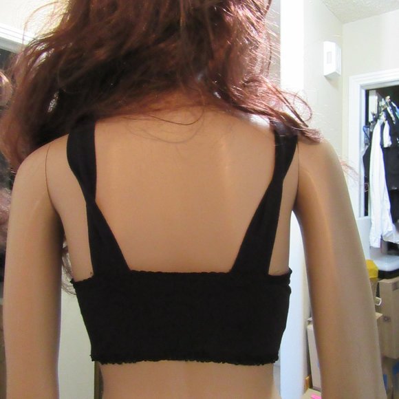 Bustier Top Black with Sequence - Picture 4 of 7